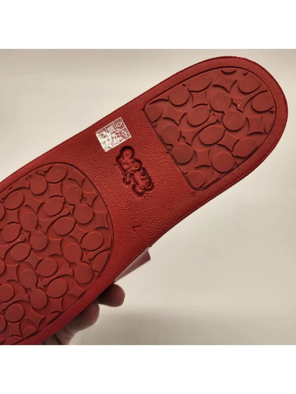 New Coach x Disney Slide Red Mickey Mouse And Minnie Mouse Disney World 7